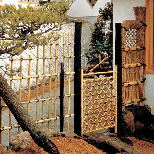 タカショー 和風 仕切り 竹 枝折戸 竹垣 扉 開き戸 目隠し 目 タカショー 和風 仕切り 竹 枝折戸 竹垣 扉 開き戸 目隠し 目