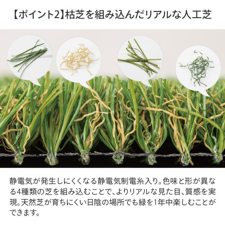 タカショー 人工芝 ロール 屋外 マット 施設 オフィス 店舗 リアル / 透水性人工芝 ショートパイル 1.82×5m /大型の画像