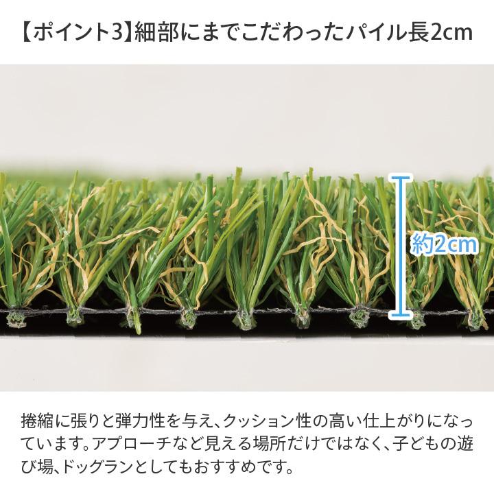 タカショー 人工芝 ロール 屋外 マット 施設 オフィス 店舗 リアル / 透水性人工芝 ショートパイル 1.82×5m /大型の画像