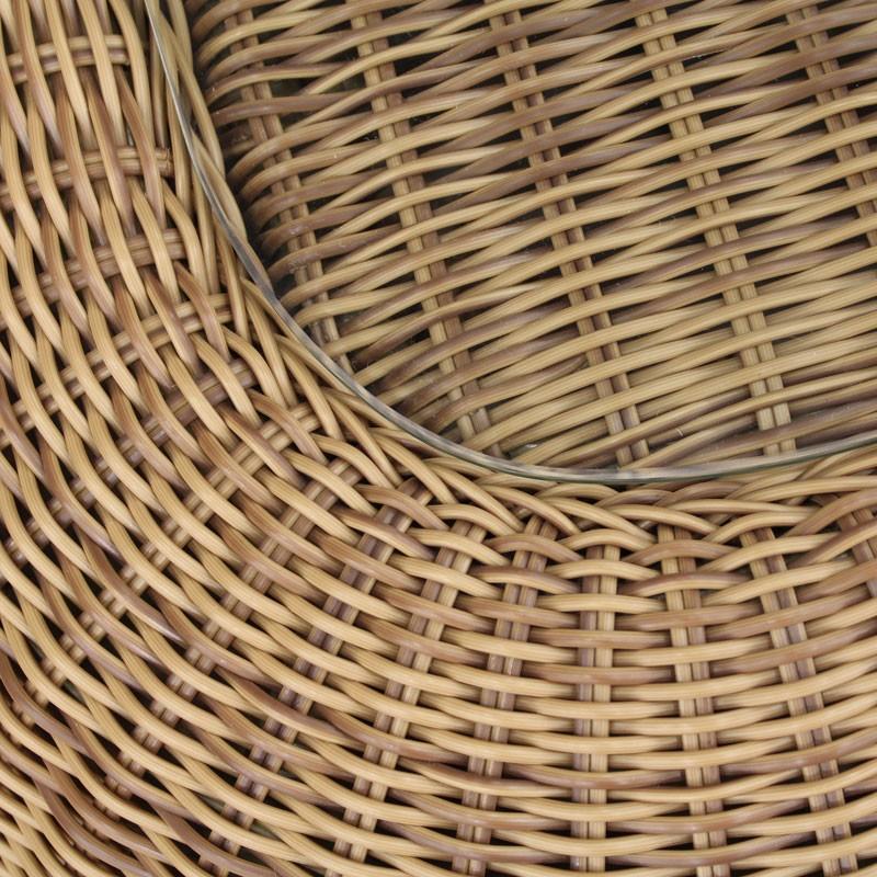 loom garden ガーデンテーブル テーブル シンプル おしゃれ インテリア 屋外 ガーデン テーブル 人工ラタン 屋外用 カフェテーブル シンプル