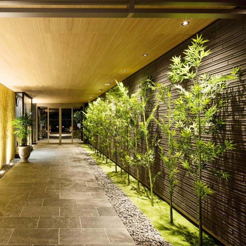 タカショー 笹 七夕 飾り 竹 人工観葉植物 業務用 施設 オフィス 店舗 装飾 フェイク グリーン リアル / 青竹1本物 1.8m /中型の画像