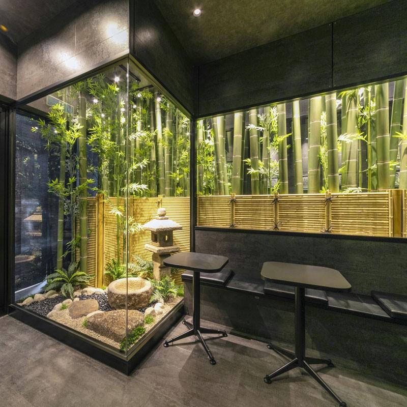 タカショー 笹 七夕 飾り 竹 人工観葉植物 業務用 施設 オフィス 店舗 装飾 フェイク グリーン リアル / 青竹1本物 1.8m /中型の画像