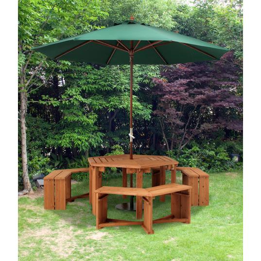 ガーデンパラソル ウッドパラソル タカショー 270cm エンジ 紫外線カット ガーデンパラソル ウッドパラソル タカショー 270cm エンジ 紫外線