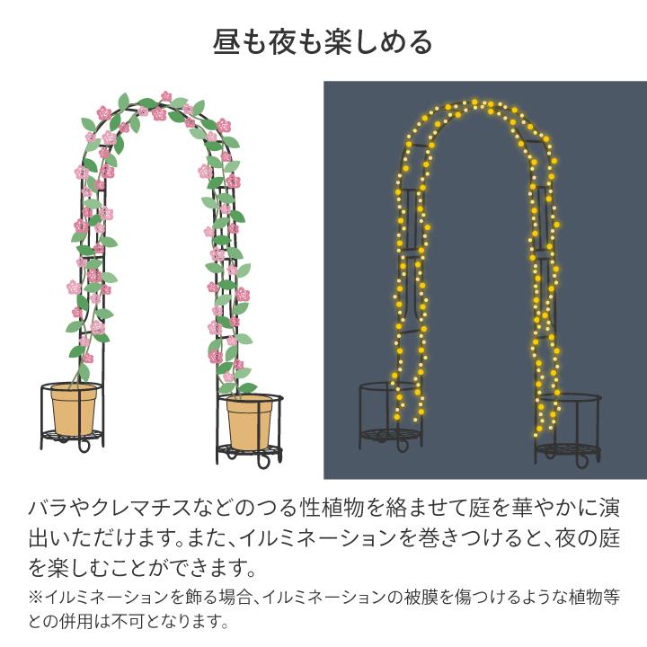 アウトレット アーチ バラ クレマチス 誘引 つる性 ガーデニング 庭 タカショー / アーバンアーチ /中型｜garden｜03