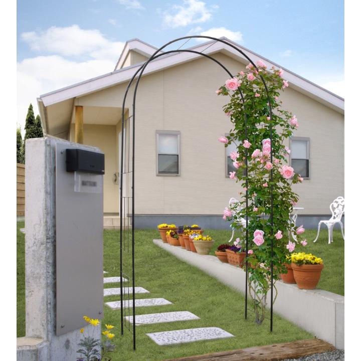 タカショー アーチ バラ クレマチス 誘引 つる性 ガーデニング 庭