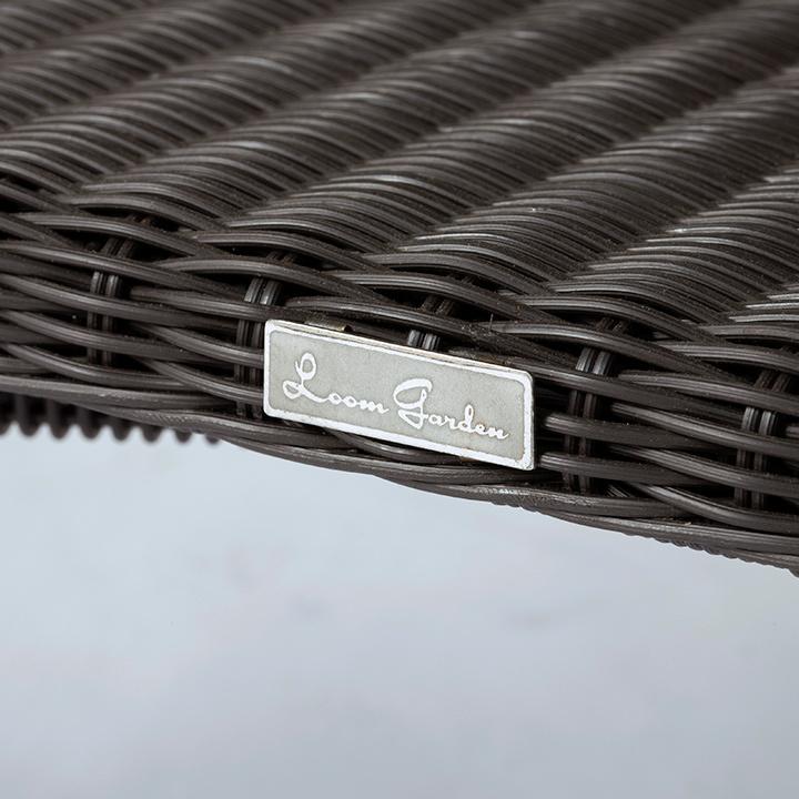 Garden イス チェア 椅子 屋外 家具 ファニチャー ラタン おしゃれ アジアン ガーデン タカショー / 庭座 シンプルスツール ダークブラウン /小型 【リバース】