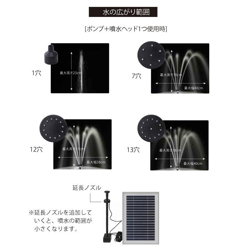 タカショー 池 水鉢 ポンプ 噴水 ファウンテン 光 ライト / ソーラー