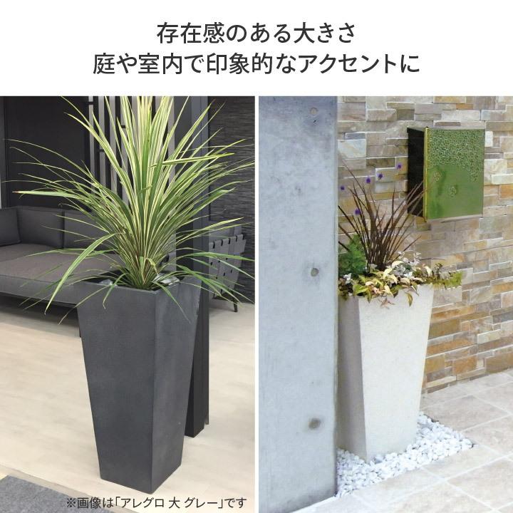 タカショー Gaveria 鉢 プランター ポット 大型 ガーデニング 店舗 施設 / ロングポット アレグロ 小 ホワイト /中型の画像