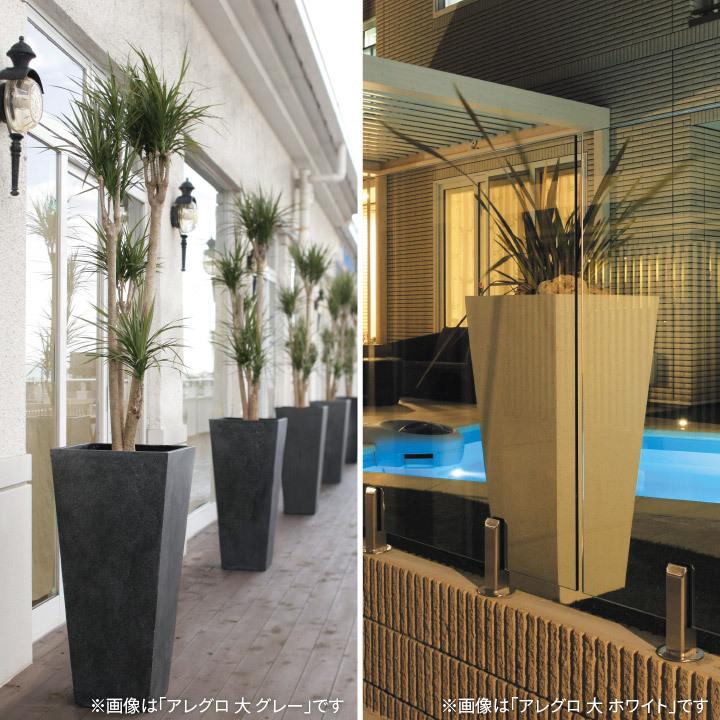 タカショー Gaveria 鉢 プランター ポット 大型 ガーデニング 店舗 施設 / ロングポット アレグロ 小 ムーングレー /中型の画像