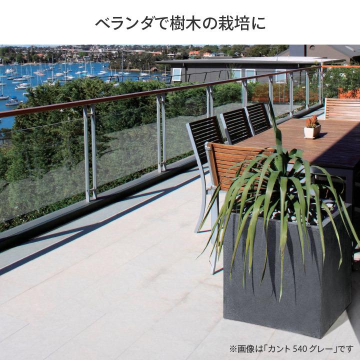 タカショー Gaveria 鉢 プランター ポット 大型 店舗 施設 / キューブポット カント 450 ムーングレー /中型の画像