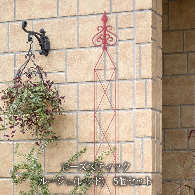 スティック 支柱 バラ クレマチス 誘引 つる性 おしゃれ タカショー ローズスティック ルージュ レッド 5本 B 青山ガーデン Paypayモール店 通販 Paypayモール