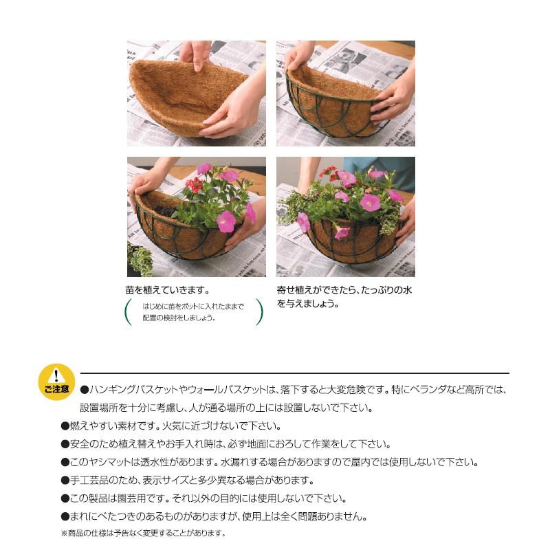 ハンギング 壁掛け 寄せ植え 菜園 タカショー ヤシマット ウォールバスケット 5枚セット 30cm用 A 青山ガーデン Paypayモール店 通販 Paypayモール