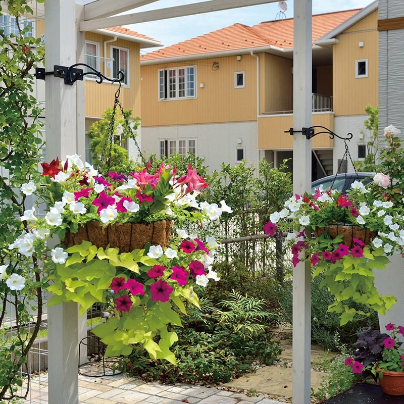 ハンギング 寄せ植え プランター フック ガーデン タカショー ブラケット柱用 2個入り A 青山ガーデン Paypayモール店 通販 Paypayモール