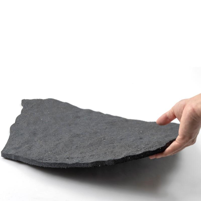 敷石 軽量 小道 石 和風 庭 アプローチ 再生ゴム タカショー / ラバーステップ ストーン 4枚組 /中型