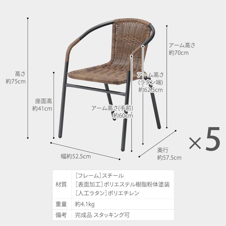 タカショー イス チェア 屋外 ファニチャー ラタン ガーデン / カフェ