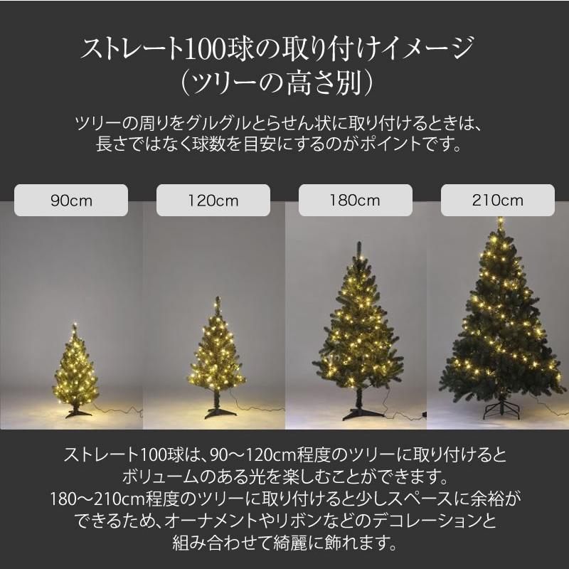 イルミネーション 屋外 Led ライト クリスマス 電飾 タカショー イルミネーション ストレート 100球 パステルミックス A 青山ガーデン Paypayモール店 通販 Paypayモール