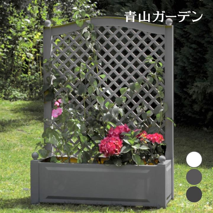 ラティス トレリス 仕切り プランター バラ クレマチス つる性 誘引 タカショー トレリスプランター L ホワイト ライトグレー グレー C 青山ガーデン Paypayモール店 通販 Paypayモール