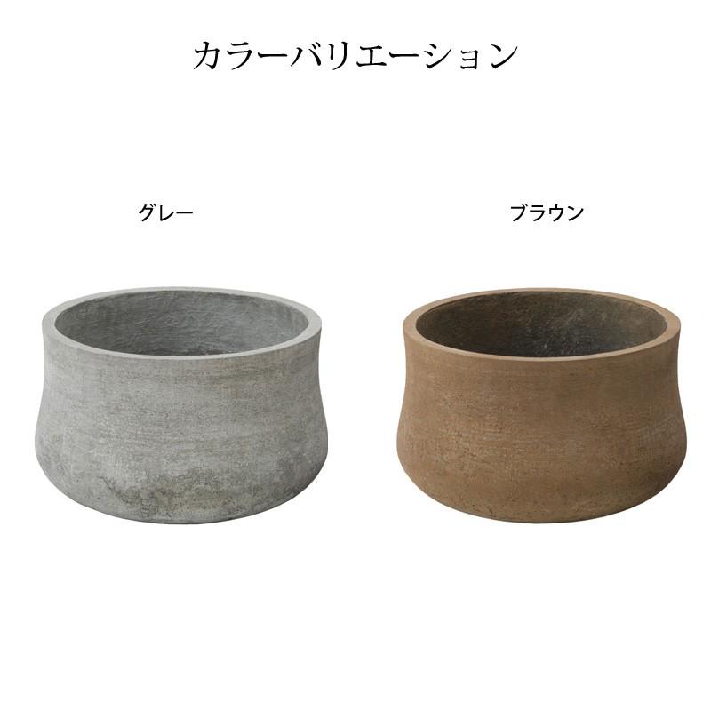タカショー Gaveria 鉢 プランター ポット 大型 ガーデニング 店舗 施設 / アンターム 大 グレー ブラウン /小型の画像