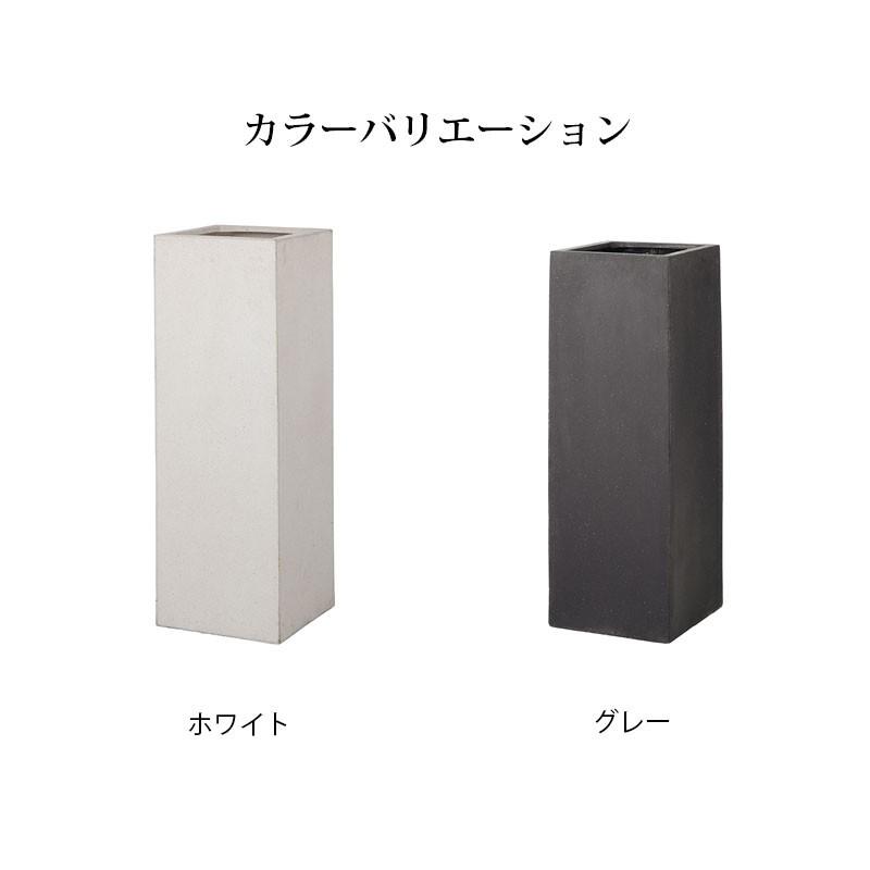 タカショー Gaveria 鉢 プランター ポット 大型 ガーデニング 店舗 施設 / ロングポット トリル ホワイト グレー /中型_3