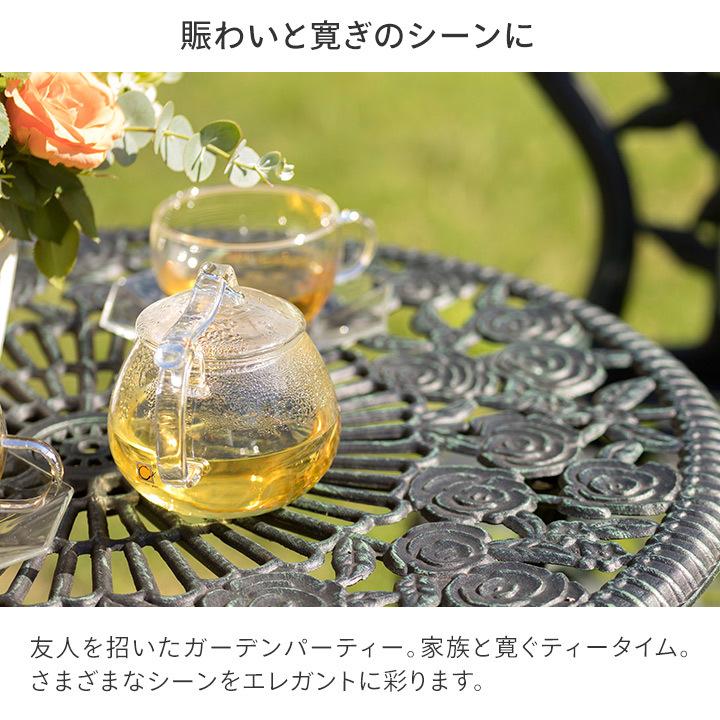 d.i.a - d.i.a６０点セット♡一枚約530円 タカショー テーブル イス セット 机 チェア 屋外 アルミ 鋳物 バラ