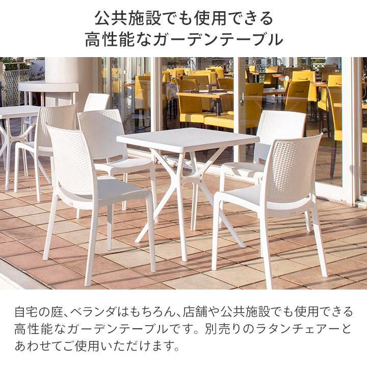 タカショー テーブル 机 屋外 プラスチック 庭 ガーデン / スクエア