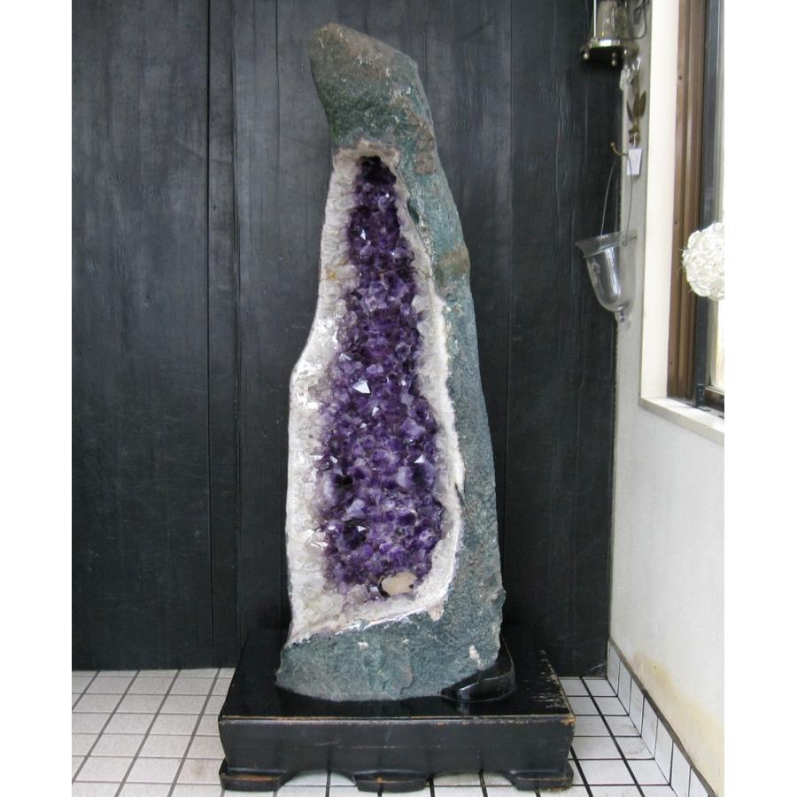 天然石　アメジスト 紫水晶 パワーストーン高さ約47.5cm アメシスト（アメジスト） ドーム 天然 紫水晶 約57.4kg
