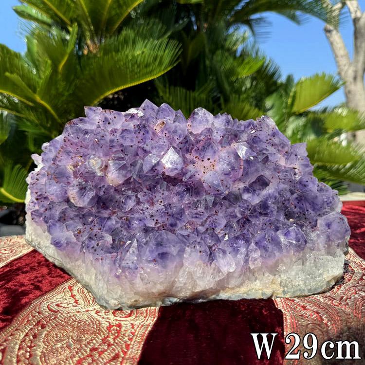 【アメジスト】アメシスト 天然 原石 水晶 インテリア オブジェ アート アメジスト 紫水晶 原石 大きい クラスター 5.6kg 送料無料