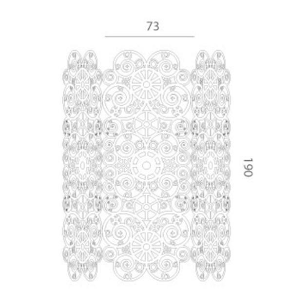 イタリア製 高級メタルパーティション レーススクリーン Lace イタリア製 高級メタルパーティション レーススクリーン Lace