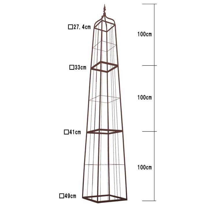 アイアン オベリスク Mo 11 11 3 バラ 花のタワーを楽しむ Diyで簡単仕立て ガーデニング用品の通販 つるバラ ガーデンファニチャー ダークブラウン 高さ3m G Daimo1111 3 ガーデンアート増樹yahoo 店 通販 Yahoo ショッピング