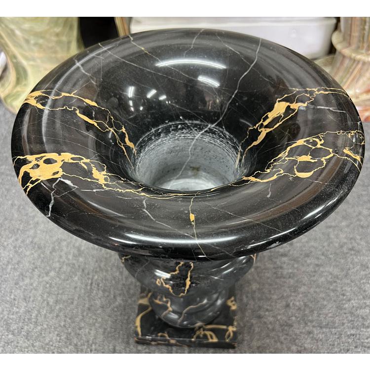 天然大理石 花瓶 飾り壺 高さ約38cm 天然石の美しさ 壺 花入れ 天然大理石 花瓶 飾り壺 高さ約38cm 天然石の美しさ 壺 花入れ