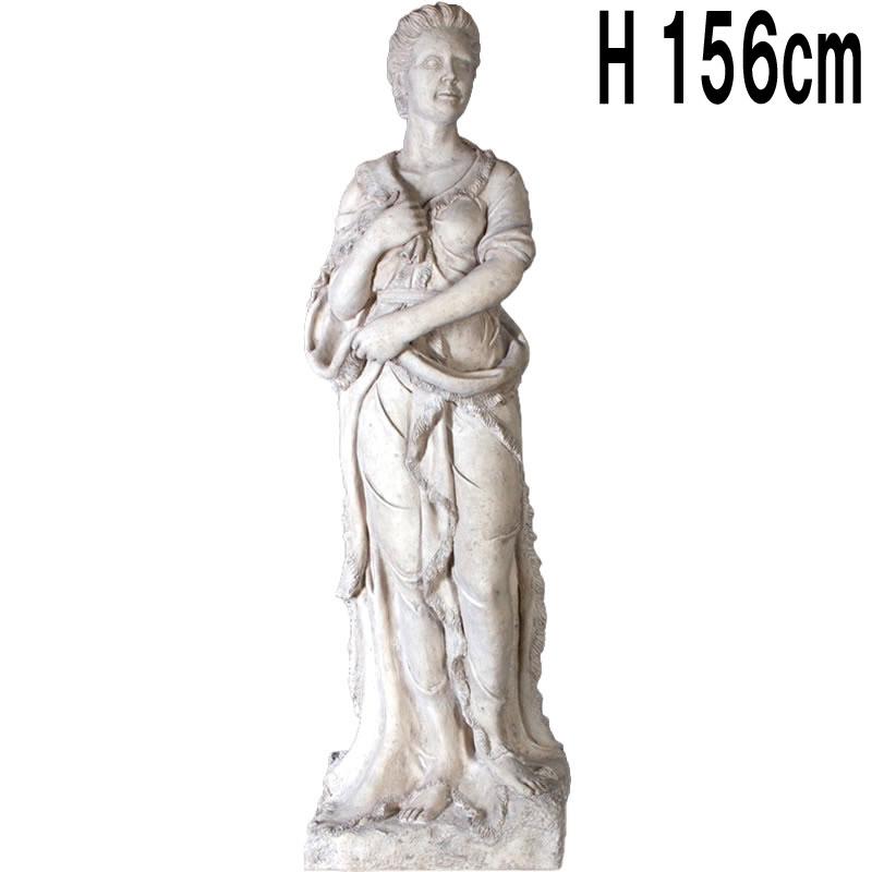 季節の乙女(冬) 高さ156cm 石像風 彫刻像風 大理石調 ヴィーナス像 