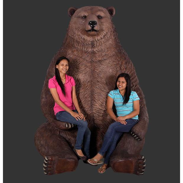 巨大 グリズリー 大型 アニマル 大きい FRP 目立つ オブジェ