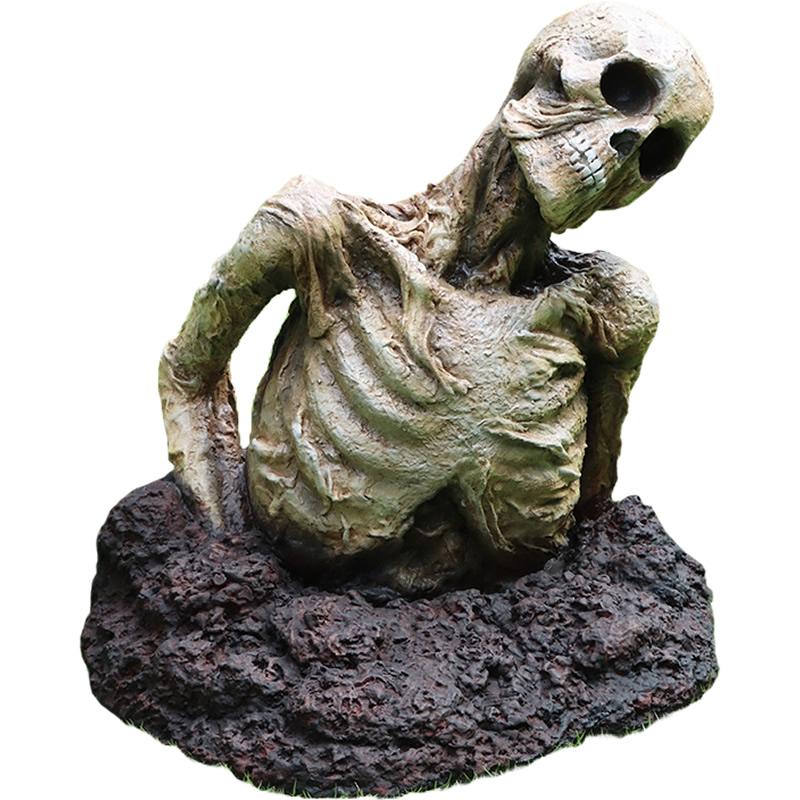 ゾンビ模型　置き物 墓から這い出るゾンビ #2 W68cm ハロウィン 大きい 大型