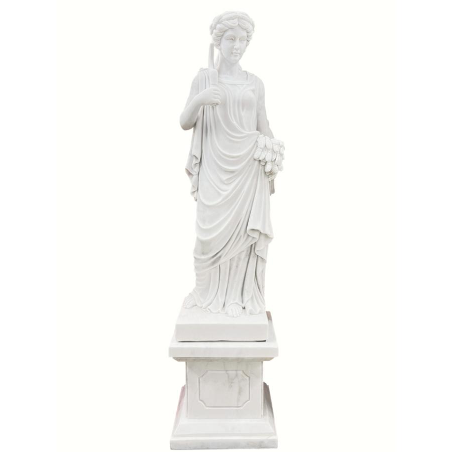 冨田憲二作 白大理石彫刻 裸婦像 石彫り アート 古美術 古道具 レトロ