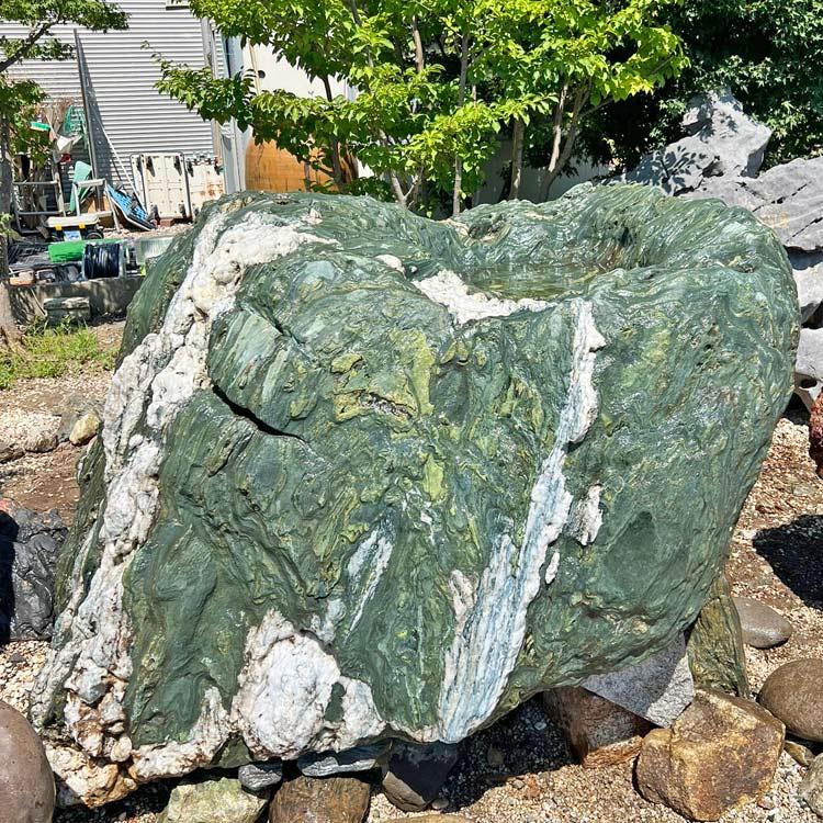 青石 特大 大型 庭石 銘石 景石 オブジェ オーナメント DIY 庭