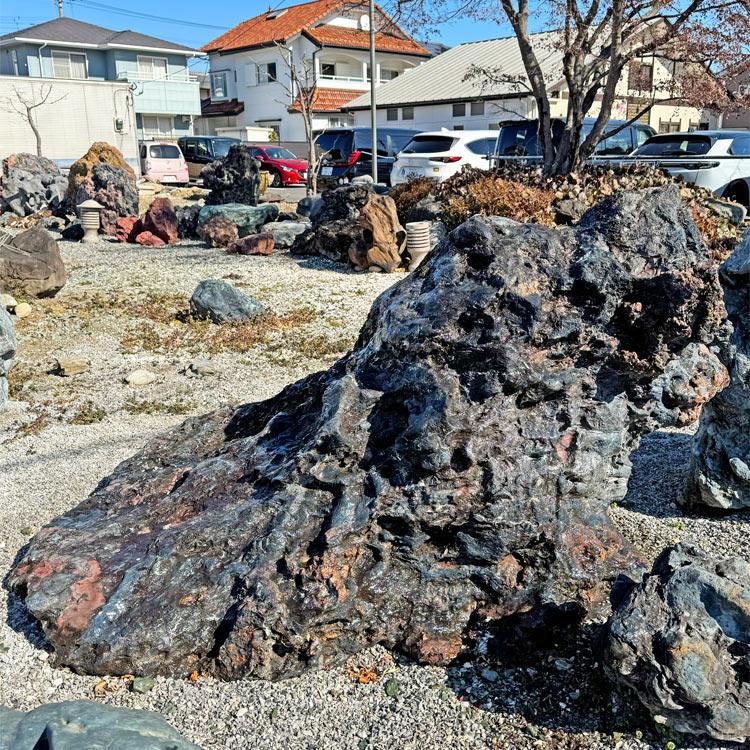 赤幸太郎石 景石 213cm 庭石 銘石 飾り石 主石 北海道産 幸太郎石 巨大