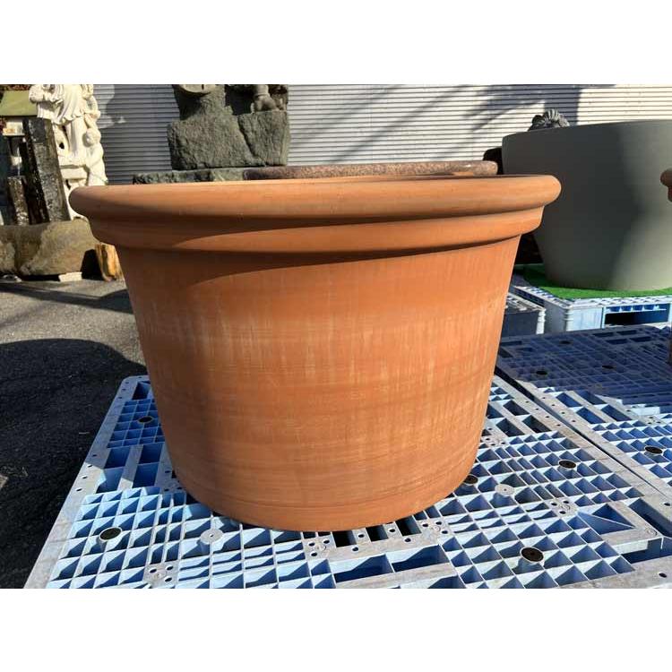 輸入品・たっぷりぶどうモチーフ♡巨大ぎっしりテラコッタ素材ロング深型植木鉢 ♡ 輸入品・たっぷりぶどうモチーフ♡巨大ぎっしりテラコッタ素材