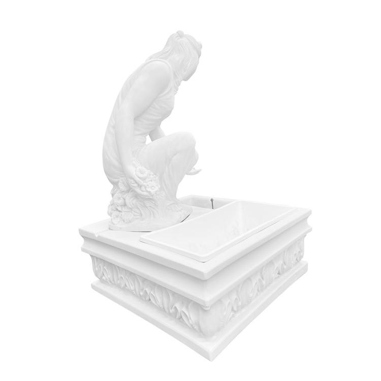 イタリア製 女性像 恥じらい 高さ約1m15cm made in itary 大理石 石像