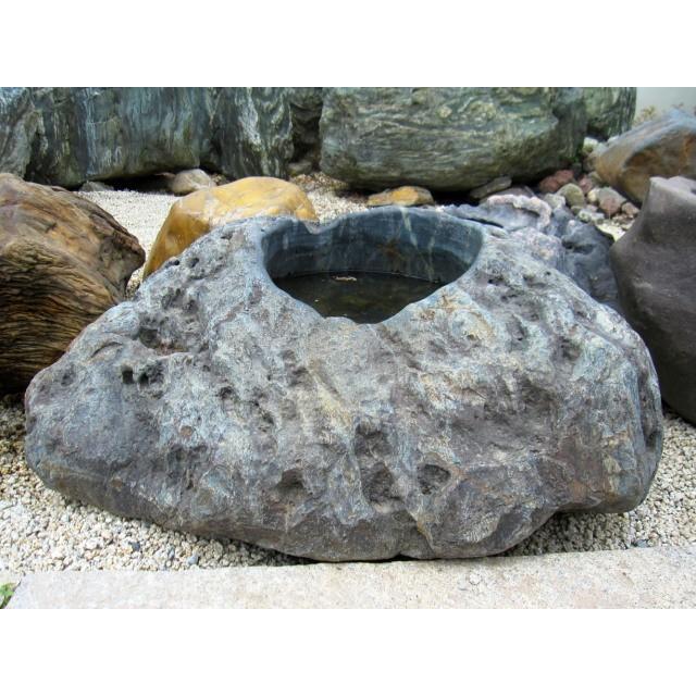 手水鉢 水鉢 たまり石 天然石 庭石 つくばい 溜まり石 景石 蹲 和風