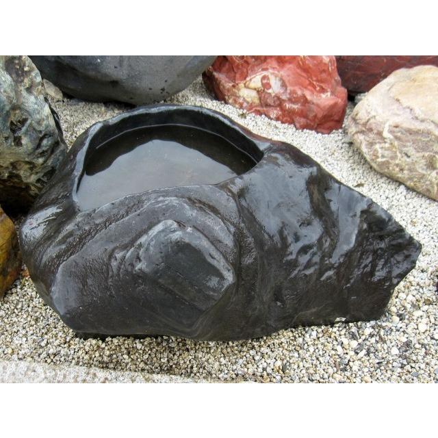 新潟産梅花石蹲 庭石 鑑賞石 置物 オブジェ インテリア 水槽 蹲 盆栽 gardenart-masuki_g-ni068