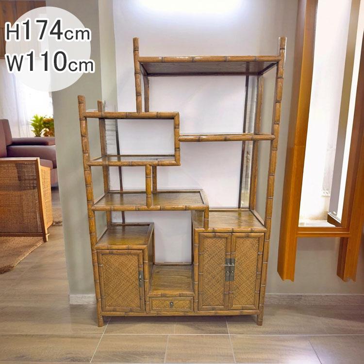 【アンティーク】飾り棚　レトロ　インテリア 送料無料 あじろ飾り棚 アンティーク インテリア レトロ 和風