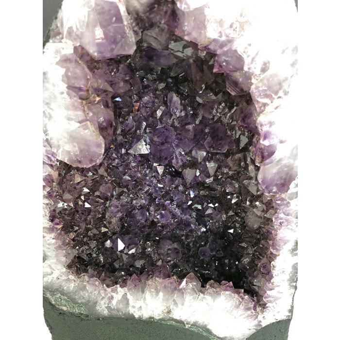 天然 アメジスト 紫水晶 ドーム 原石 大きい クラスター H39cm 24kg 送料無料 パワーストーン 天然石 置物 紫 パープル インテリア 鉱物 石 特大 塊 風水 恋愛運の画像