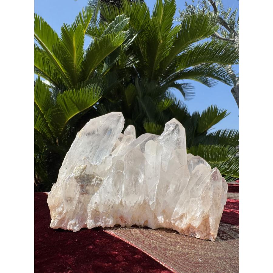 T1013最終特価★広西産　水晶クラスター原石　結晶花　天然石　パワーストーン T1013広西産 水晶クラスター原石 結晶花 天然石 パワーストーン