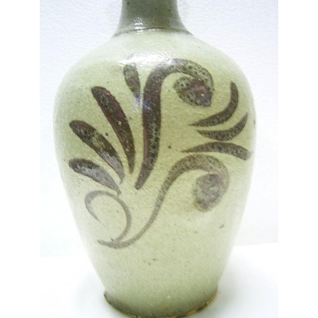 高麗青磁 鉄絵刷毛目壺 朝鮮 陶磁器 韓国 高さ28cm 美品 李朝 壺 美術