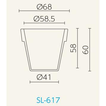 イタリア製プランター ボルダート リスチオ68 直径68cm 高さ60cm