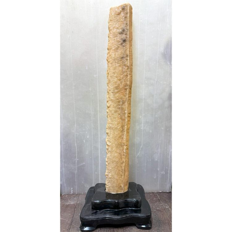 大自然が作り出した唯一無二の神秘な石 鍾乳石 【38】 高さ約1m6cm 台 
