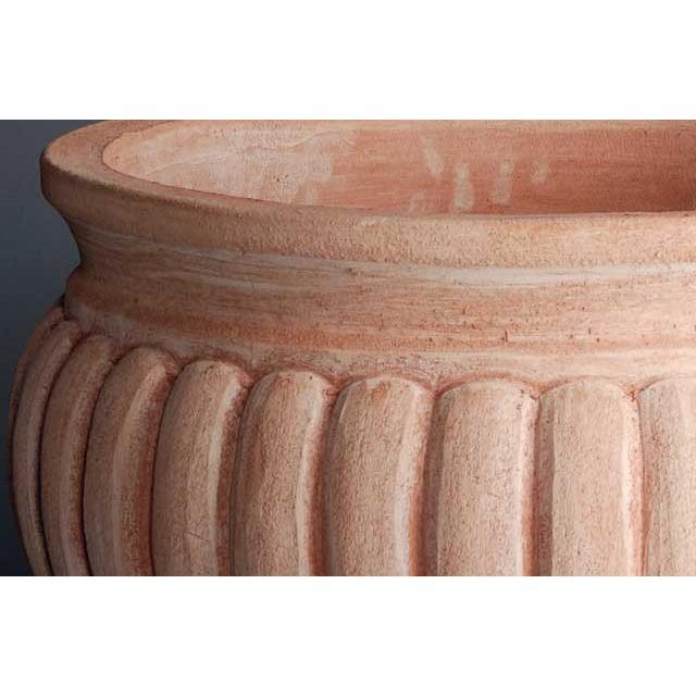 イタリア製テラコッタプランター スキャネラッタ （直径62cm 高さ52cm