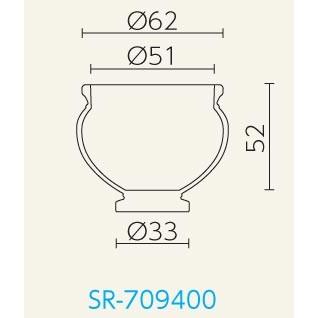 イタリア製テラコッタプランター スキャネラッタ （直径62cm 高さ52cm
