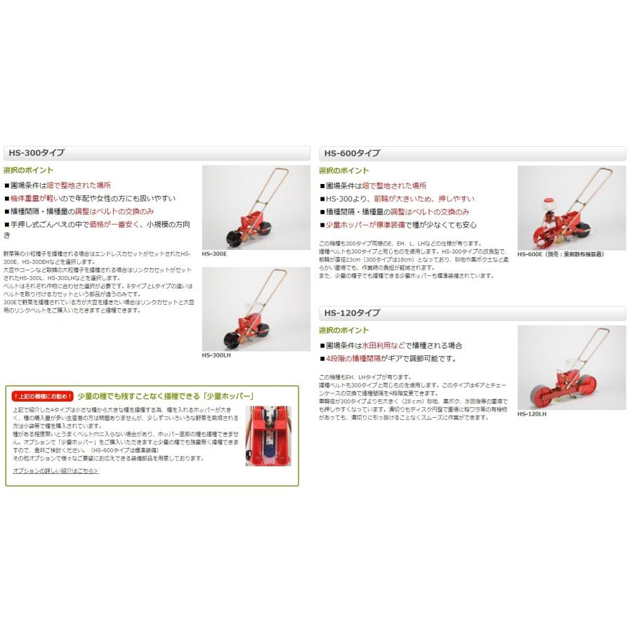 向井工業 手押しタイプ播種機種まきごんべえ【カセット付き本体 HS