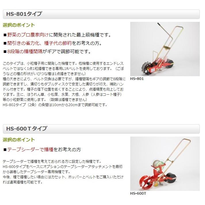 向井工業 手押しタイプ播種機種まきごんべえ【カセット付き本体 HS